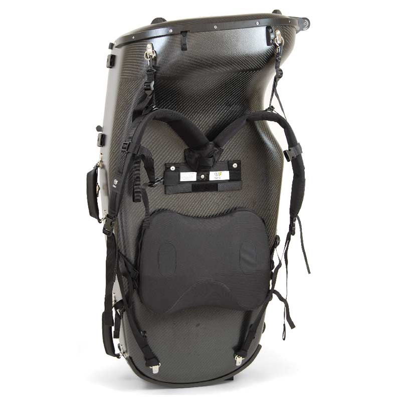 Accord tuba case with Fiedler backpack system