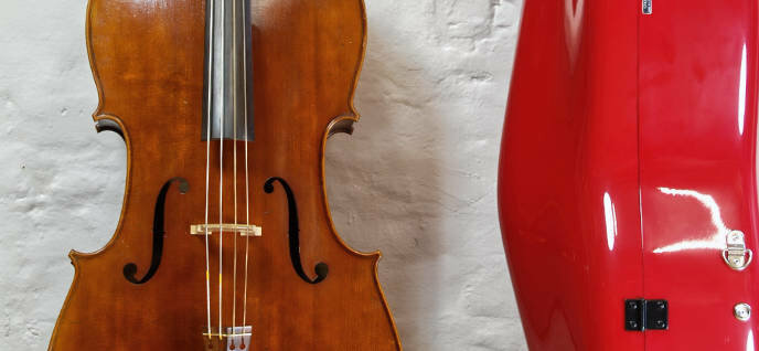 Cello und Accord Cellokasten