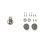 FIEDLER nickel-plated D-ring - assembly kit with screws