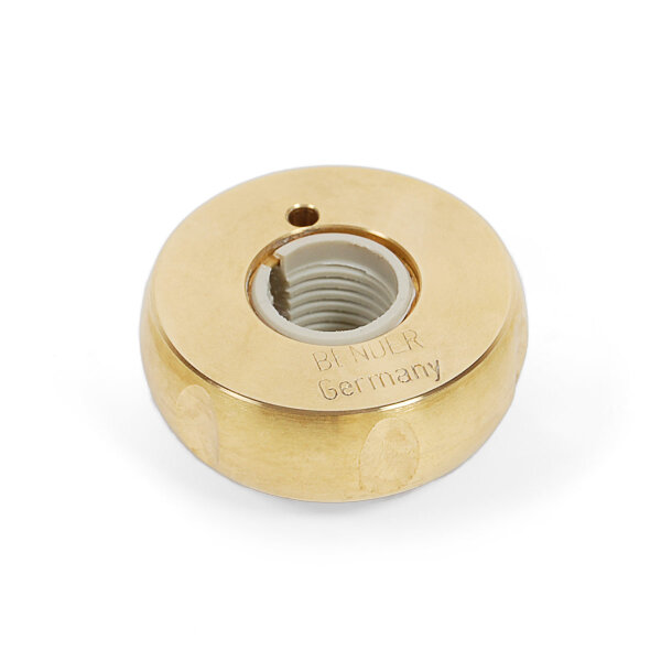 BENDER brass collet nut for double bass end button (for 16 mm endpin)