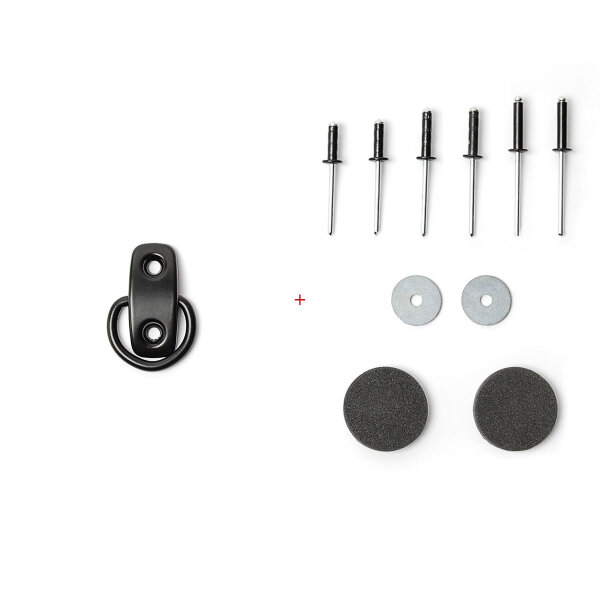 FIEDLER d-ring black - assembly kit