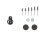 FIEDLER d-ring black - assembly kit