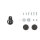 FIEDLER d-ring black - assembly kit