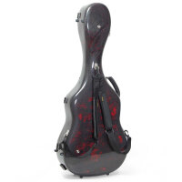 ACCORD CASE dreadnought western guitar - flight / green 3d / red velvet / granulated