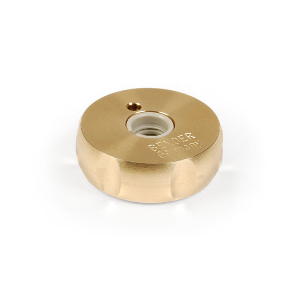 BENDER brass collet nut for end button (for 10 mm endpin)